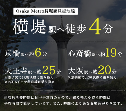 横堤駅へ徒歩3分